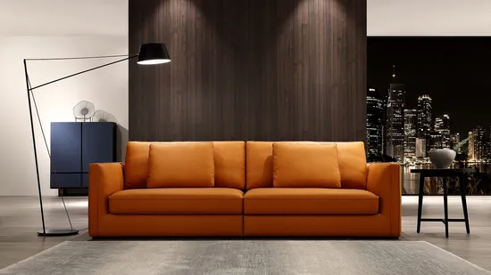 China Factory Supply Modern Luxury Living Room Sofa Sectional Couch with Chaise Modern Living Room L Shape Leather Corner Sofa