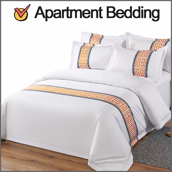 Luxury Five Star Hotel Linen 1000 Thread Count Cotton Satin Bedsheet /Duvet Cover for Single/Double/Twin/Queen/Full King Size with Logo 4PCS Hotel Bedding Sets