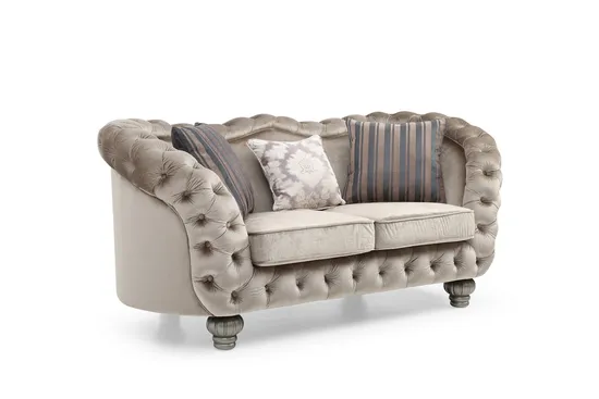 Hot Sale Luxury Oversize Home Furniture Living Room Button Tufted Chesterfield Couch 2