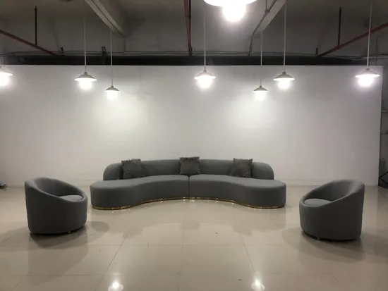 Wholesale Luxury Sofa Set Living Room Rurniture Latest Modern Luxury Curved Couch 