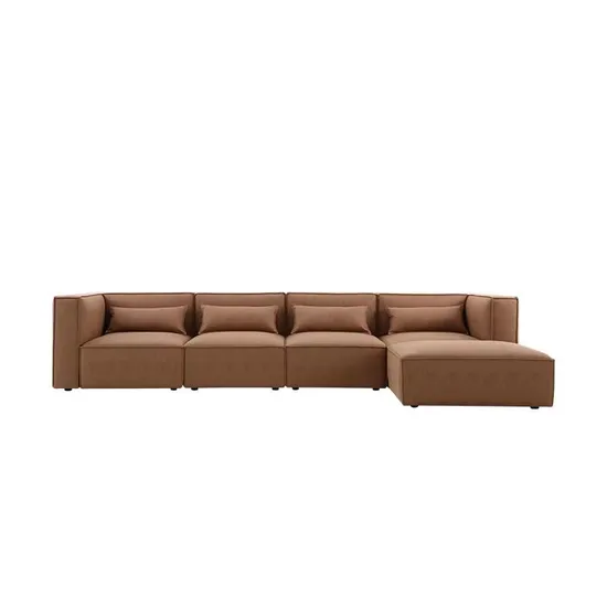 Modern Sectional Office Sofa Set Home Office Living Room Sofas Leather Couch 