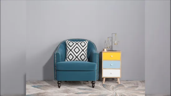 Customized Huayang Leather Carved Linen Fabric Sleeper Recliner Sofa Modern Furniture OEM 