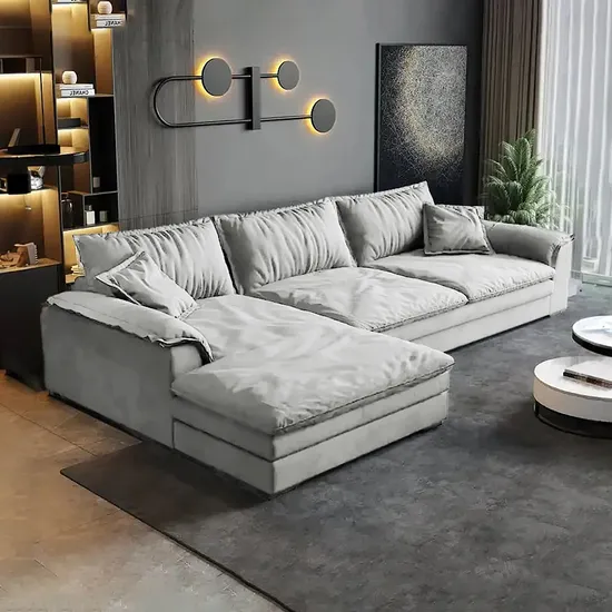 Modern Settee Sofa Leather Couch Set Furniture Sectionals Living Room Sofa 