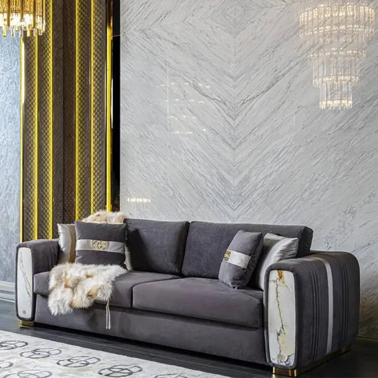 Luxury Modular Sofa Set Customizable Factory Design New Sectional Couch for Hotel School Bedroom Three Seats Upholstered 