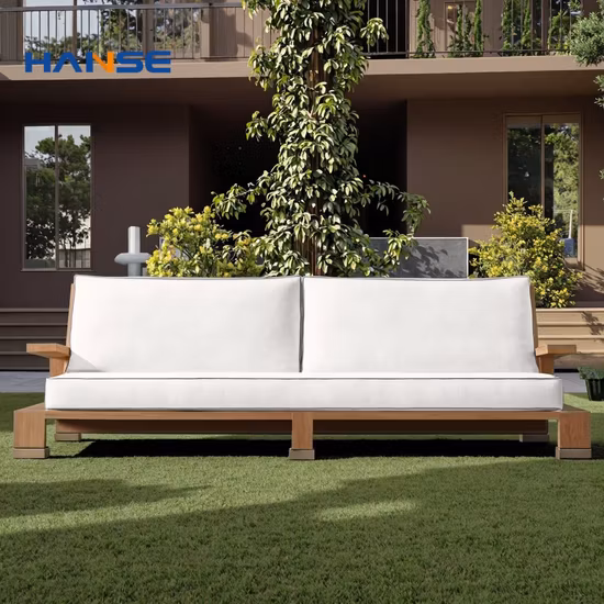 Cheap Garden Lounge Teak Wood Wood Patio Wicker Sleeper Rattan Sofa Set Loveseat Outdoor Furniture Sofa
