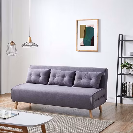 Nordic Design Velvet Guest Day Folding Sleeper Futon Living Room Home Hotel Office Convertible Fabric Sofa Cum Bed