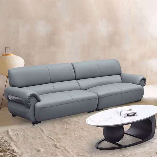 Zode Luxury Living Room Lounge Sectional Sets Italian Modern Leather Couch Sofa