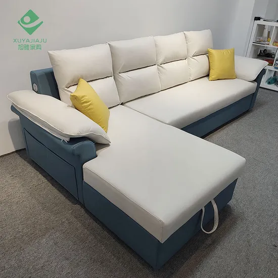 4 in 1 Seat Folding Convert Function Divan Sofa Chaise for Living Room 
