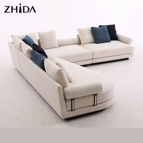 Linsy Salon Sofa Furniture Modern Sleeper Sectional Sofa with Storage American Style Living Room Furniture Sofa Set