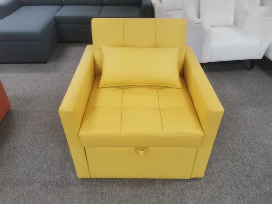 Nova Modern Furniture Single Divan Sofa Cum Bed Folding Guest Sleeper Hospital Recliner Escort Deck Chair Sofa Bed 