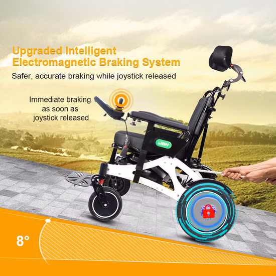 Aluminum Alloy Light Power Reclining Adjustable Control Electric Intelligent Wheel Chair