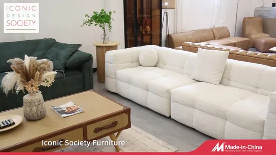 Modern Living Room Furniture Hotel Luxury Leisure Button Tufted Chesterfield Couch Handcrafted Velvet Fabric Sofa Home Furniture 