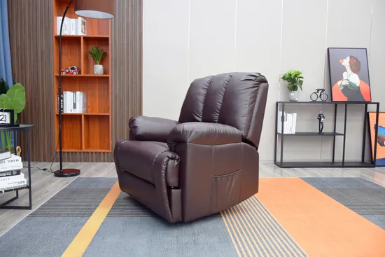 Jky Furniture American Design Leather Leisure Recliner Sofa with Handle 