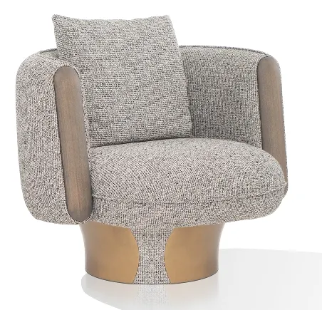 CS Home Contemporary Furniture 2024 Hot Sale Modern Hotel Living Room Single Leisure Fabric Armrest Sofa 