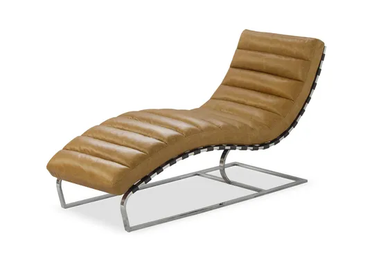 S Shape Modern Leather Leisure Chair Metal Base Lounge Recliner Removable Fauteuil 